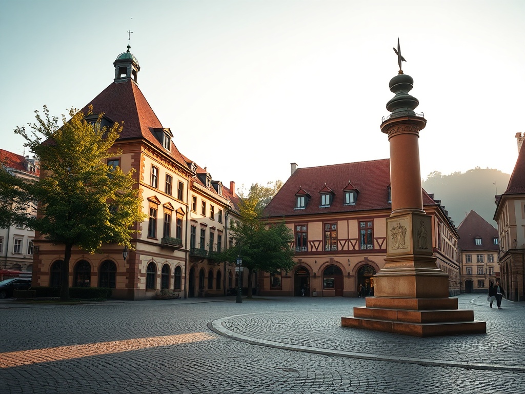 Widok na Bazylikę w Piekarach Śląskich z charakterystyczną wieżą, symbol miasta.